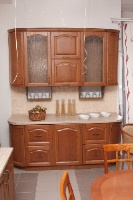 Кухня из натурального дерева дуб-кедр