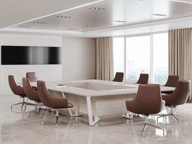 Серия переговорных столов Steel Meet