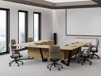 Серия переговорных столов Steel Meet